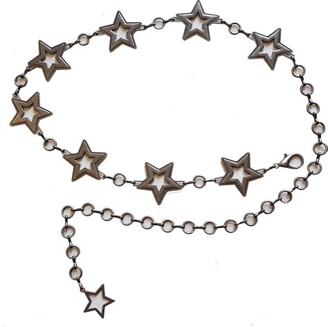 You Are The Star Chain Belt Antique Silver At Amazon Womens Clothing Store