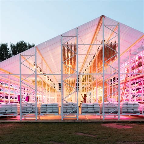 Chart Exhibits Artworks In Pavilion Made From Recycled Ship Sails