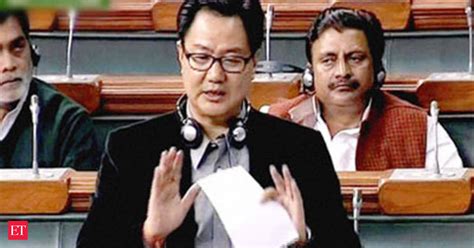 Kiren Rijiju Defends Action Against Greenpeace The Economic Times