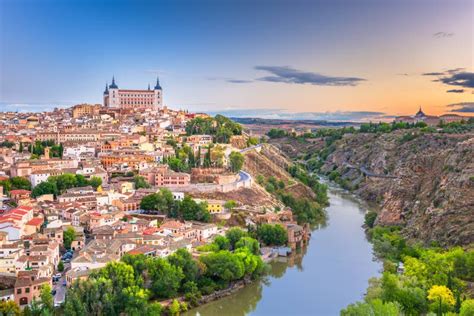 Toledo Spain Old Town City Skyline Stock Photo Image Of Europe