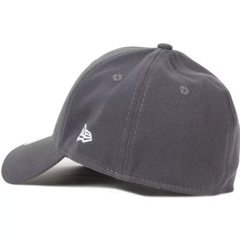 New Era Curved Brim Dark Grey 39thirty Basic Flag Grey Fitted Cap