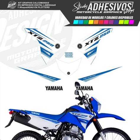 Calcomanias Yamaha Xtz Tipo Originales Kit De Stickers Cuotas Sin