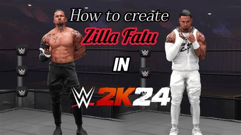 WWE 2K24 How To Create Zilla Fatu YouTube