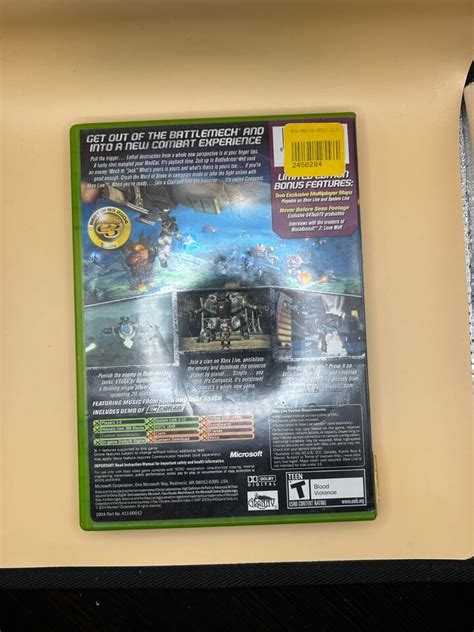 Mechassault 2 Lone Wolf LIMITED Edition Microsoft Xbox CIB Complete