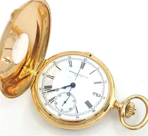 Patek Philippe Orologio Cronografo Da Tasca In Oro Giallo 18 Ct 1890