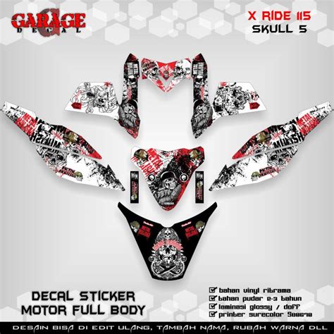 Decal X Ride 115 Full Body Sticker X Ride 115 Full Body Decal Sticker X