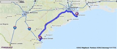 Driving Directions From Corpus Christi Texas To Galveston Texas