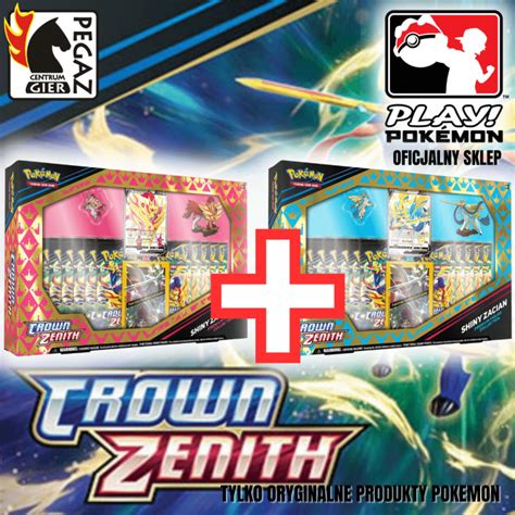 Pokemon Tcg Crown Zenith Premium Figure Collection Shiny Zacian And Zamazenta Set 2