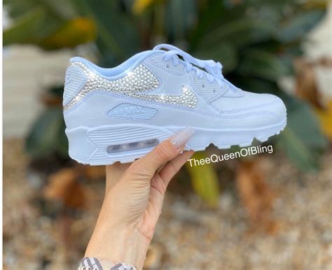 Womens Air Max 90 With Swarvoski Crystals Custom Air Max 90 Nike