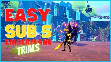 Dauntless Embermane Trials Solo Easy Sub 5 Sword YouTube