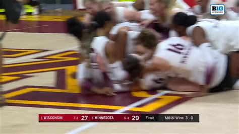 Big Ten Network On Twitter No Gophervball Sweeps No Wisconsin