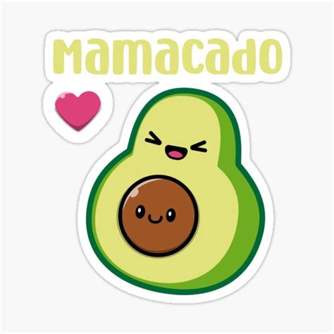 Womens Mamacado Pregnancy Mother Cute Avocado Fruit Pregnant Mom