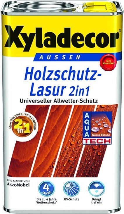 Xyladecor Vernice Protettiva Trasparente Per Legno Diversi Colori E