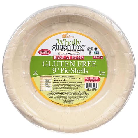 Wholly Wholesome Pie Shells Wholly Gluten Free 9 Inch 2 Count 14 9 Oz Safeway