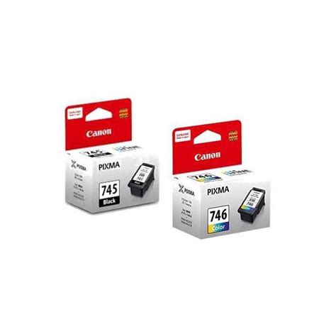 Canon 745746 Pg 745 And Cl 746 Black And Tricolor Original Ink Cartridge