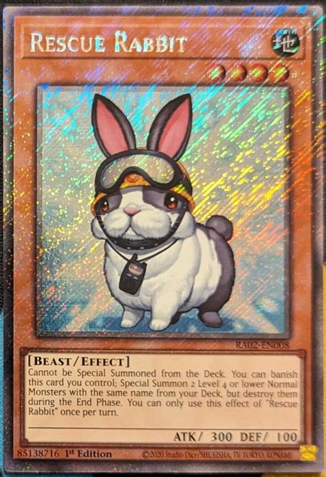 Rescue Rabbit Platinum Secret Rare Ra En Precios Yugioh Th