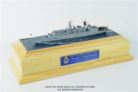 Hms Chatham F87 Type 22 Batch 3 Frigate1700 Hong Kong July 1st 1997