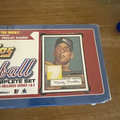 2006 TOPPS BASEBALL COMPLETE FACTORY SEALED MICKEY MANTLE RELIC SET