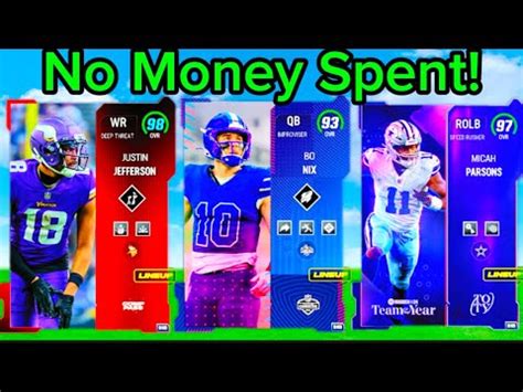 The Ultimate No Money Spent Team In Madden 24 2 HUGE UPGRADES YouTube