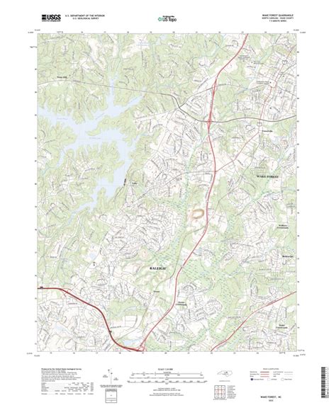 Wake Forest, NC (2022, 24000-Scale) Map by United States Geological ...