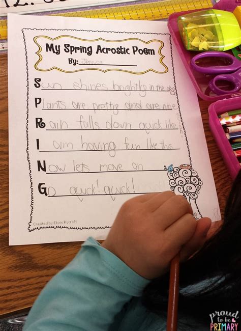 Teach How To Write Acrostic Poems This Spring And Add Color To Your Classroom