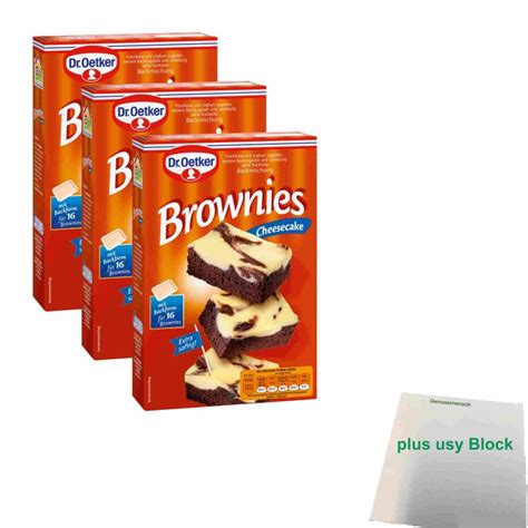 Dr Oetker Cheesecake Brownies X G Packung Usy