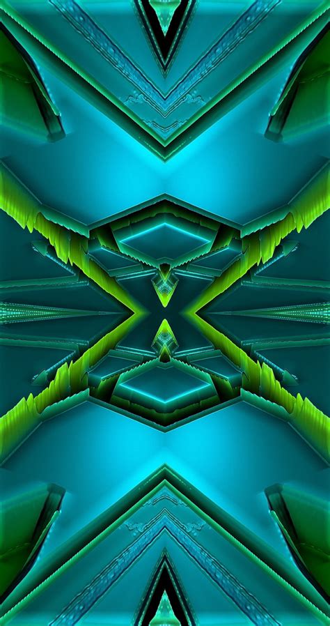 D Green Abstract Wallpaper