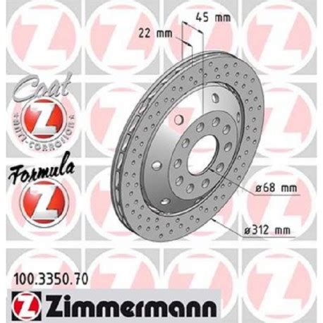 Zimmermann Sportbremsscheiben Gelocht Audi RS4 B5 Hinten Inkl DTC