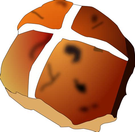 Clipart - hot cross bun