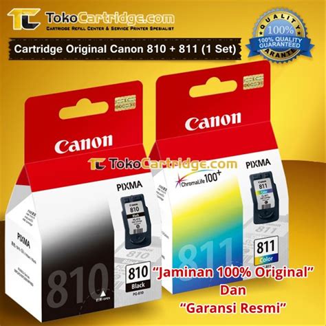 Jual Cartridge Canon 810 Black And 811 Color New Original Ip2770 Mp287