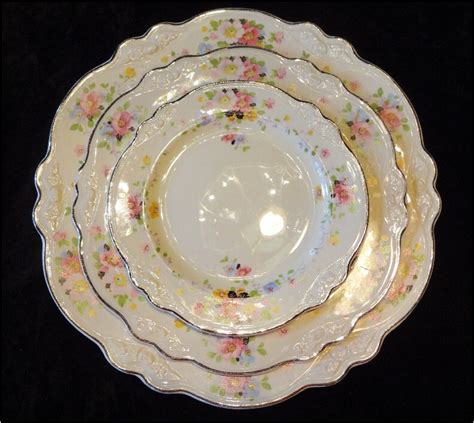 Homer Laughlin Plates Virginia Rose Shape