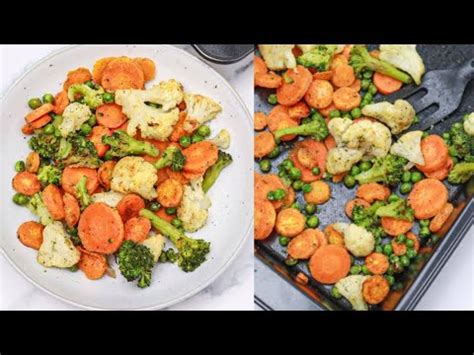 How To Roast Frozen Vegetables Frozen Roasted Vegetables Recipe Youtube