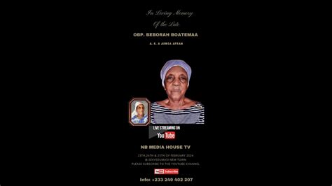 Final Funeral Rite Of The The Late Obaapanin Deborah Boatemaa A K A