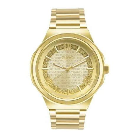 Relógio Euro Feminino Glitz Dourado EU2036YTC 4D