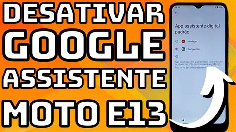 Como Desativar E Ativar O Assistente Da Google Do Celular Motorola Moto