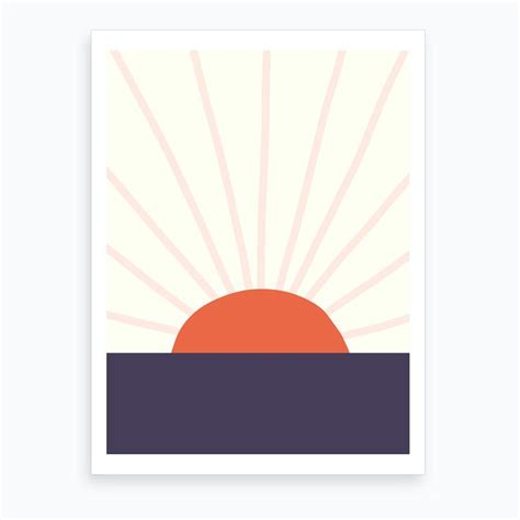 Sunrise Art Print | Sunrise art, Art prints, Sunrise drawing