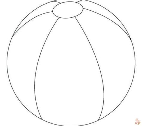 Beach Ball Coloring Page