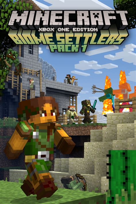 Minecraft Playstation Edition Minecraft Biome Settlers Skin Pack