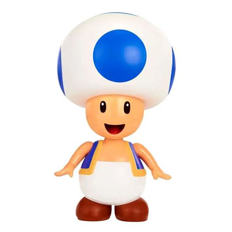 World Of Nintendo Super Mario Series 2 Toad 4 Action Figure With Coin