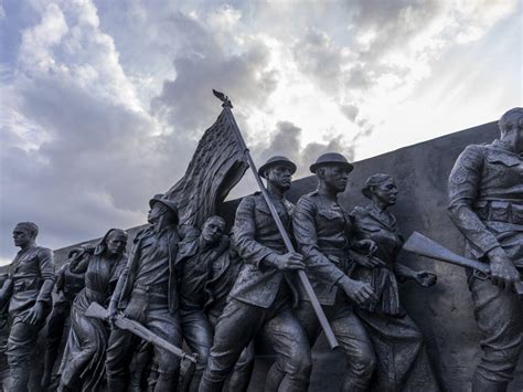 A New Sculpture Takes Its Place At The National World War I Memorial In