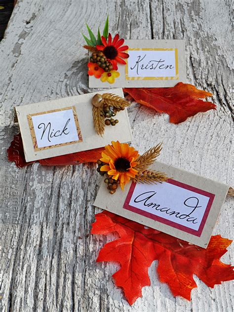 15 Thanksgiving Place Card Ideas The Happy Scraps