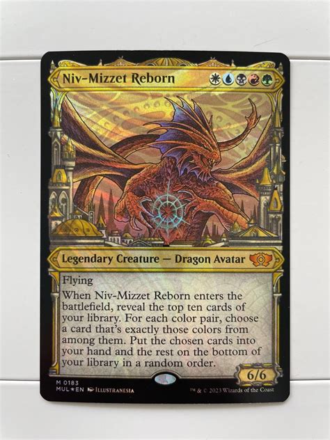 Niv Mizzet Reborn HALO FOIL MTG MoM Multiverse Legend Hobbies Toys