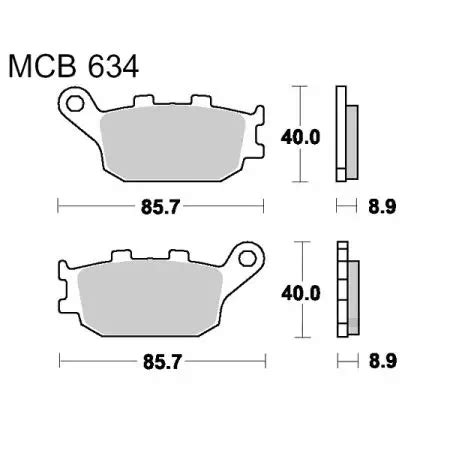 Klocki hamulcowe TRW Lucas MCB 634 SH (2 szt.) - MCB634SH - Gmoto.pl