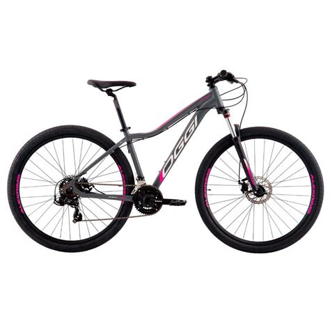 Bicicleta Aro Oggi Float Sport V Cinza Rosa Gl Ria Bike Shop