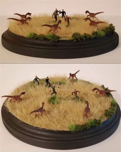 Long Grass Jurassic Park Custom Diorama Playset