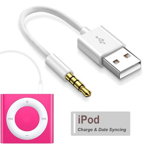 USB 3 5mm Data Sync Charger Cable Cord For Apple IPod Shuffle 3rd 4th