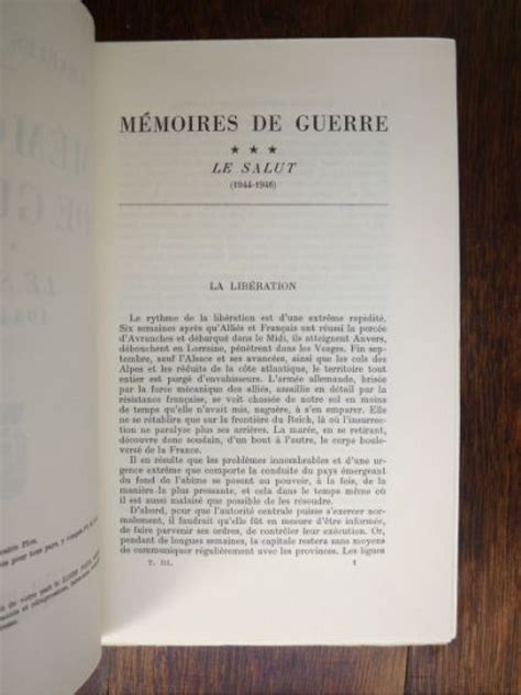 DE GAULLE Mémoires de guerre Autographe Edition Originale