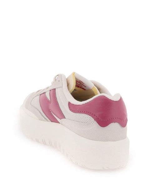 New Balance Ct302 Logo Patch Panelled Sneakers In Pink Lyst