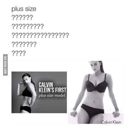 Calvin Kleins First Plus Size Model Wtf Society 9gag