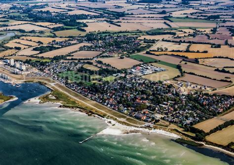 Stein von oben Dorfkern am Meeres Küstenbereich der Ostsee in Stein